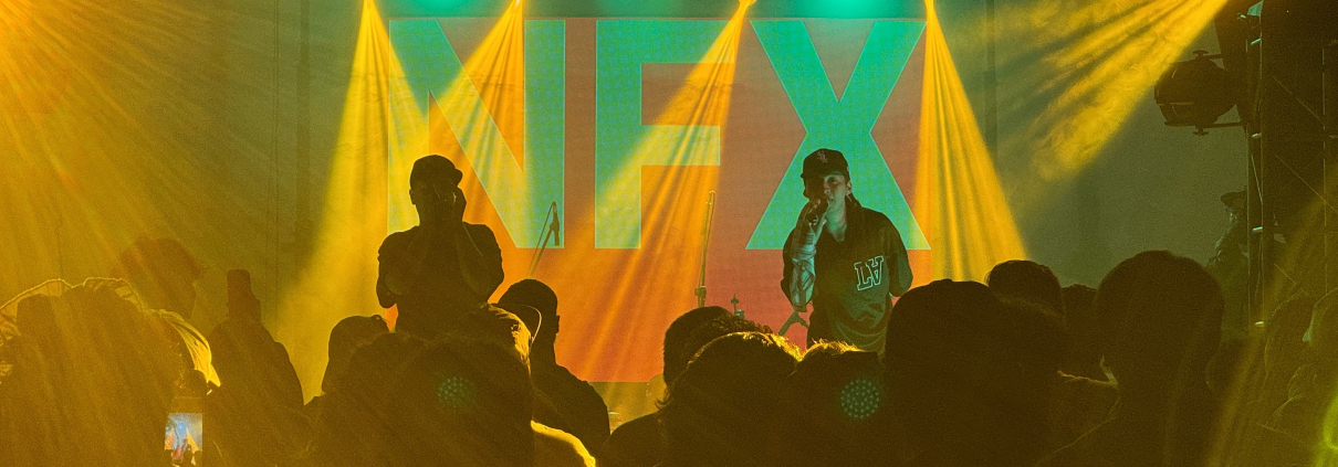 Dos grandes jornadas de música en vivo por feria MUDO. Fotografía presentación NFX.